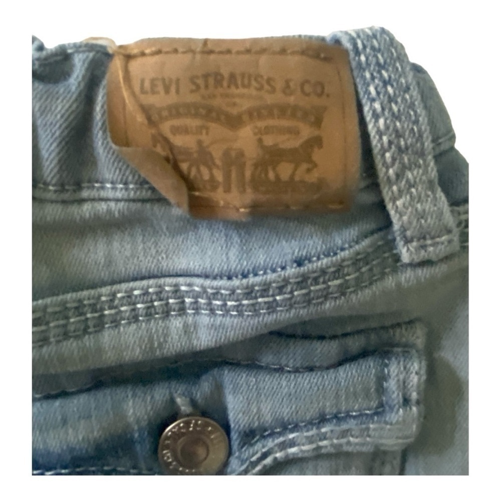 GIRLS SIZE 7 OUTFIT-LEVI SHORTS AND SO TOP - Picture 6 of 6